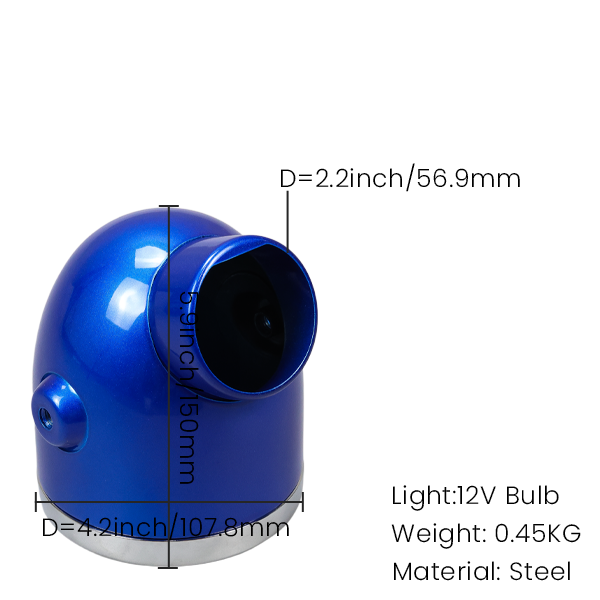 BS2174 - Z50A Small Headlight With Speedo Hole In Blue