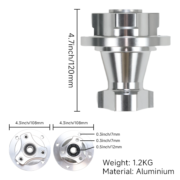 BS2191 - Cnc Dx and Munk Rear Disc Hub
