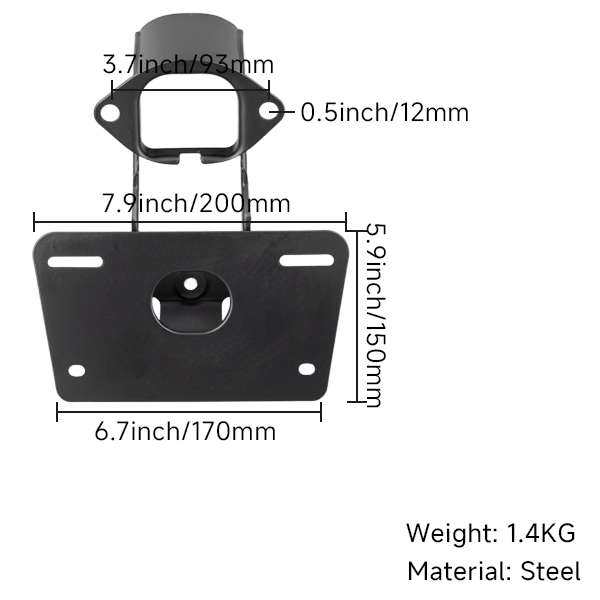 BS2198 - Rear Tail Light Bracket for CT70