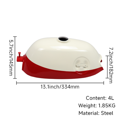BS2202 - White and Red Z50 Tank round Badge Model