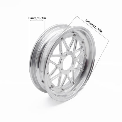 BS2211 - High Quality Polished Alloy 3.0 & 3.5 Front & Rear Tubeless Rims