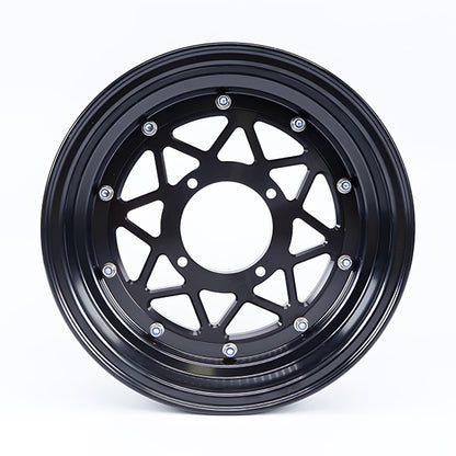 BS2212 - Dx Tubelss 12" Rims With CNC Centre Plate Size 3.0 & 3.50