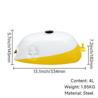BS2214 - Yellow and White Z50 Tank Round Badge Model