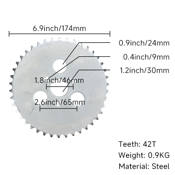 BS2301 - Munk Rear Sprocket 42th