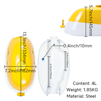 BS2320 - Z50a Oval Badge Tank in Yellow  and White