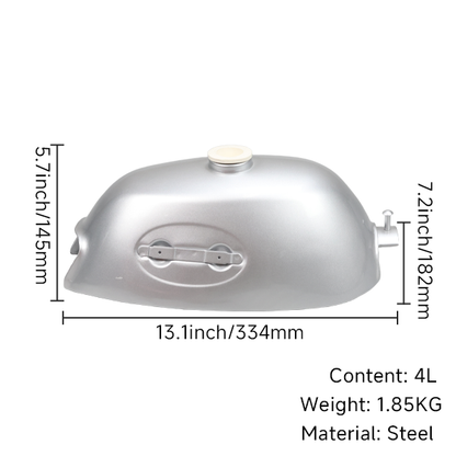 BS2321 - Z50a Oval Badge Tank in Silver
