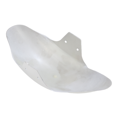 BS2323 - WHITE FRONT FENDER WITH FORK BRACKETS
