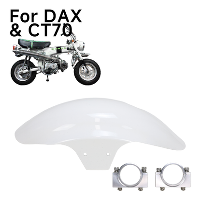 BS2323 - WHITE FRONT FENDER WITH FORK BRACKETS