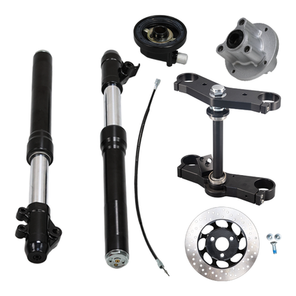 BS2334 -BLACK ADJUSTABLE USD FORKS 45MM INNER LEG 37MM LEGHT 540MM monkey forks