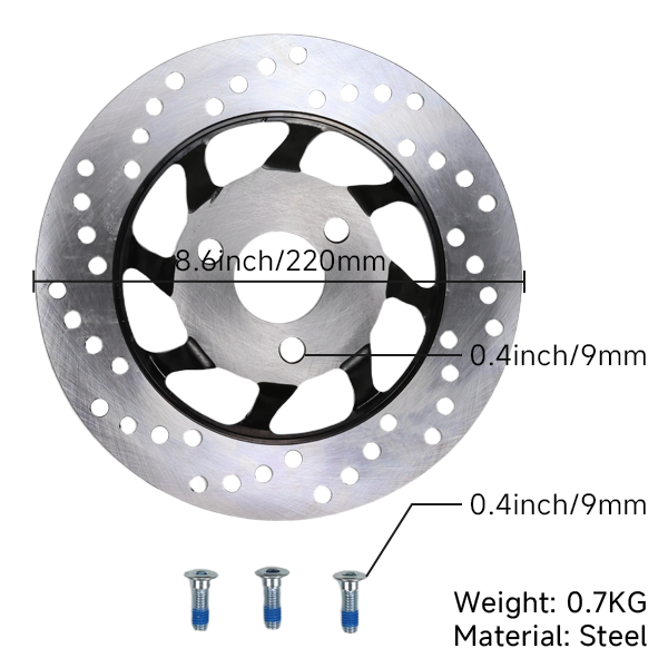 BS2341 - 220mm Beveled Disc Plate For BS1724 / BS1725