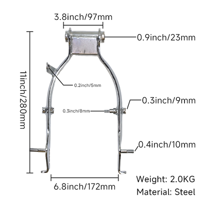 BS2371 - DX High Quality Chrome Standard Swing Arm