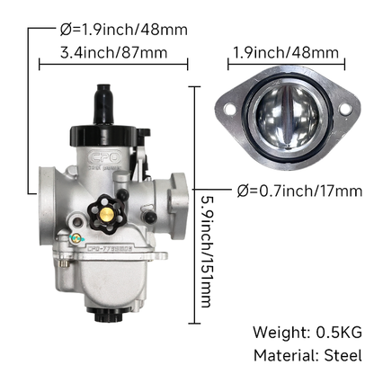 BS2424 - CPO Carb PE17 Flange Racing Version  PE17FL-YJ