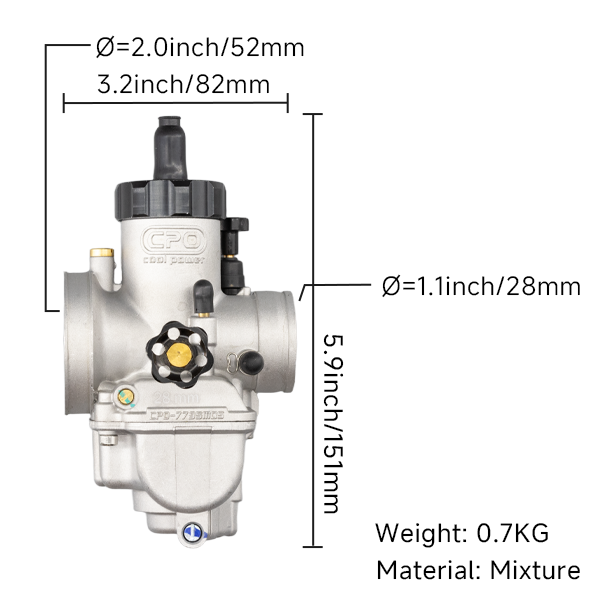 BS2429 - CPO CARB PE28 FLANGE RACING VERSION PE28FL-YJ
