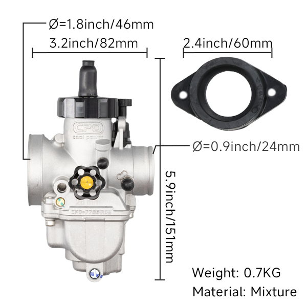BS2430  - CPO CARB PE24  RACING VERSION   PE24YJ