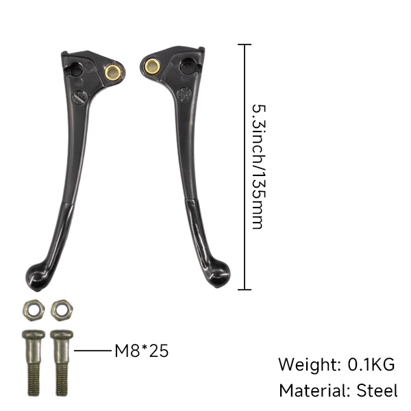 BS2455 - CT70 PAIR OF LEVERS IN BLACK