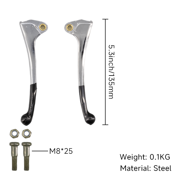 BS2456 - CT70 PAIR OF LEVERS IN CHROME