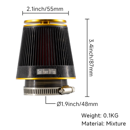 BS2466 - CPO HIGH QUALITY  AIR FILTER 48MM