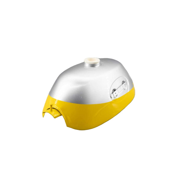 BS2469 - SILVER AND YELLOW Z50 TANK ROUND BADGE MODEL