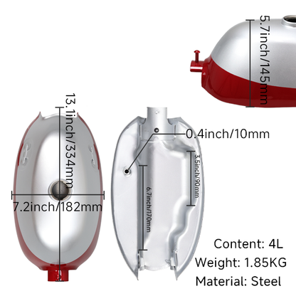 BS2470 - Silver And Red Z50 Tank Round Badge Model