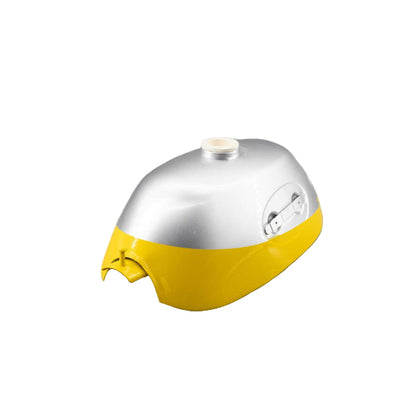 BS2472 - Z50A OVAL BADGE TANK IN SILVER AND YELLOW