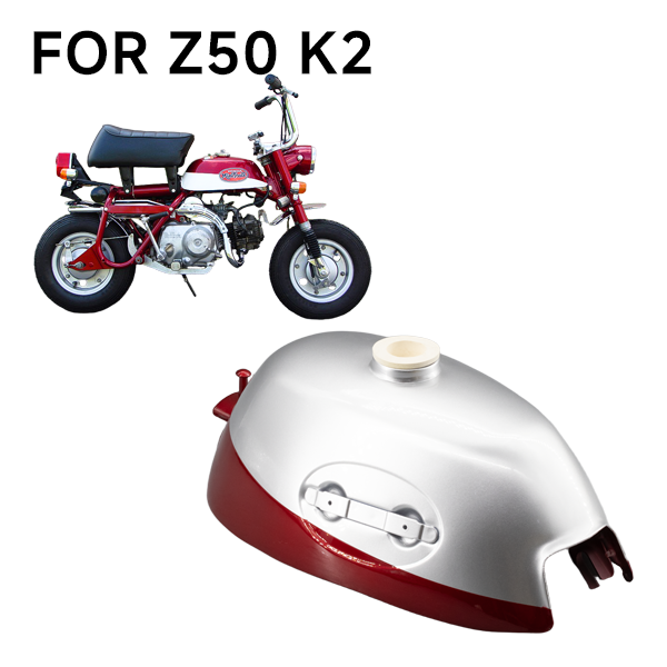 BS2473 - Z50A Oval Badge Tank In Silver And Red