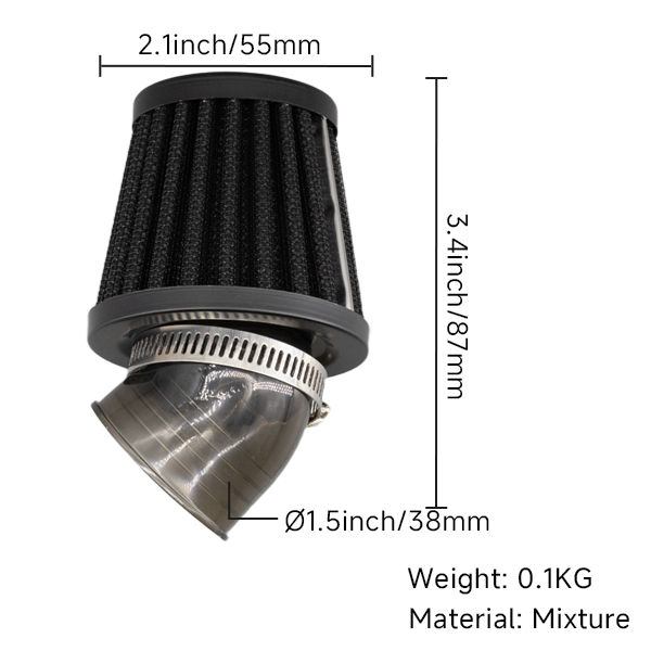 BS2492 - CPO 38MM ELBOW FILTER
