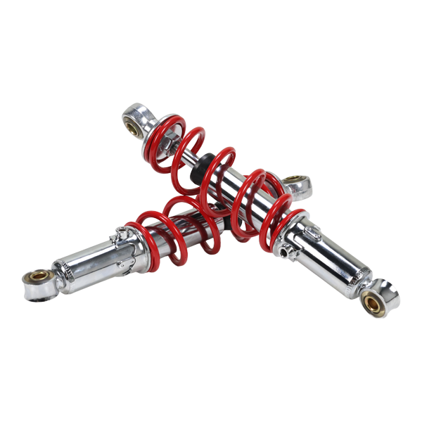 BS2509 - REAR RED AND CHROME REAR SHOCKS 280MM