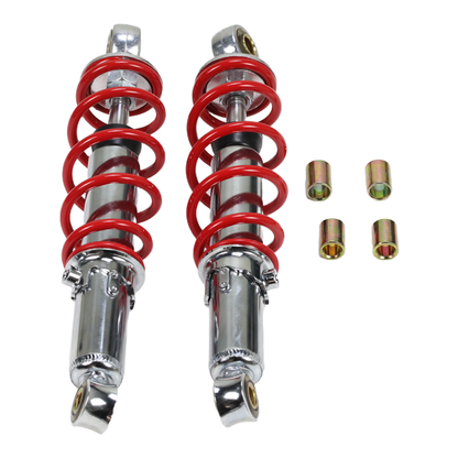 BS2509 - REAR RED AND CHROME REAR SHOCKS 280MM