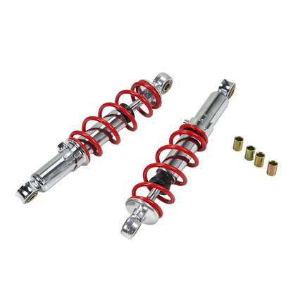 BS2509 - REAR RED AND CHROME REAR SHOCKS 280MM