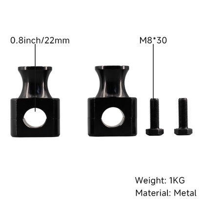 BS2559 - 50MM BLACK  BAR RISER