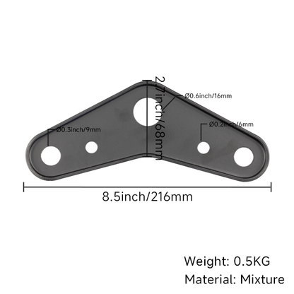 BS2563 - BLACK METAL TOP PLATE FOR MUNK FORKS