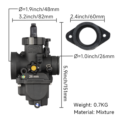 BS2572 - CPO BLACK CARB PE26  RACING VERSION   PE26YJ