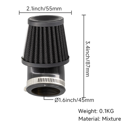 BS2583 - CPO ELBOW 45MM AIR FILTER