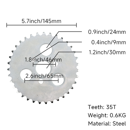 BS3023 - 35TH Sprocket 3 Holes