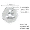 BS3025 - 3 Hole MUNK 40TH 420 Rear Sprocket