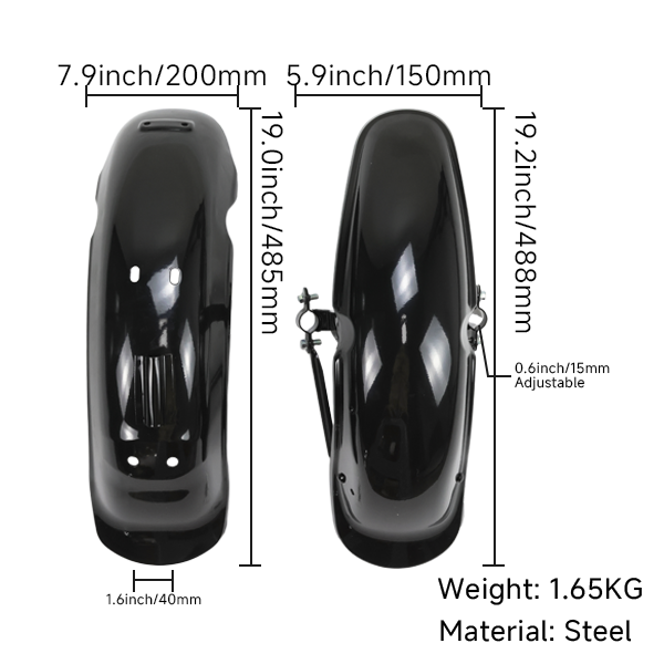 BS3115 - Chaly  Mudguards in Black