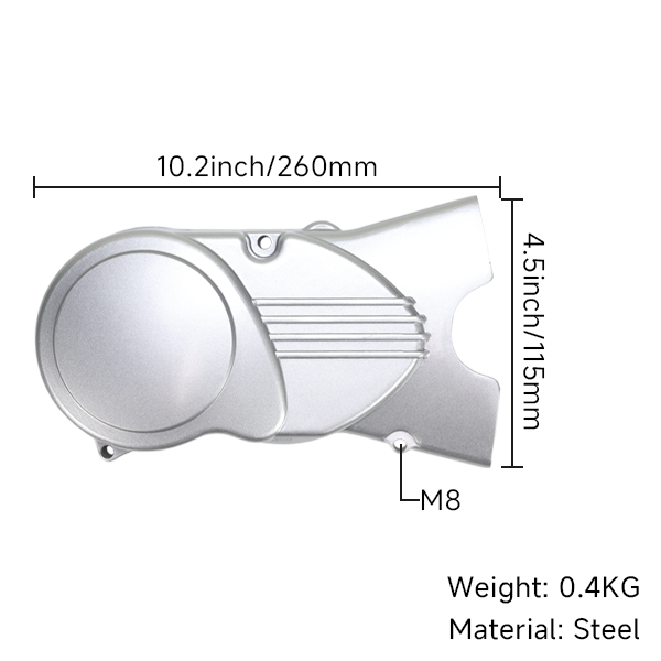 BS3172 - Lifan Left Side Cover Silver