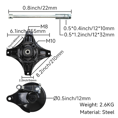 BS3302 - DX Standard Rear Hub in Black