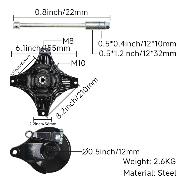 BS3302 - DX Standard Rear Hub in Black
