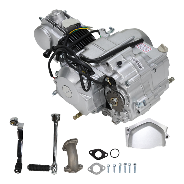 BS3353 - HD Engine 50cc 4 Speed Manual Elec/Kick Silver