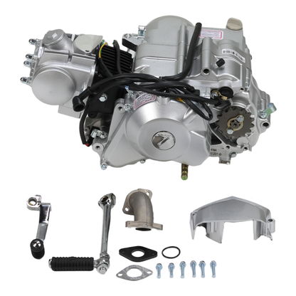BS3353 - HD Engine 50cc 4 Speed Manual Elec/Kick Silver
