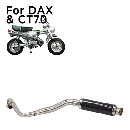 BS3454 - Stainless Steel pipe carbon styje muffer down swept Exhaust Dax Monkey Skyteam Zhenhua Euro 4