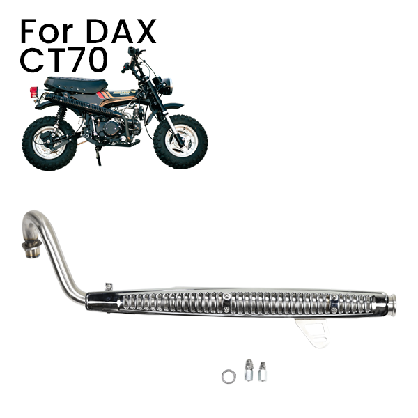BS3500 - Carbon Performance Dx Upswept S/Steel Exhaust  Fit 50cc to 212cc Engines