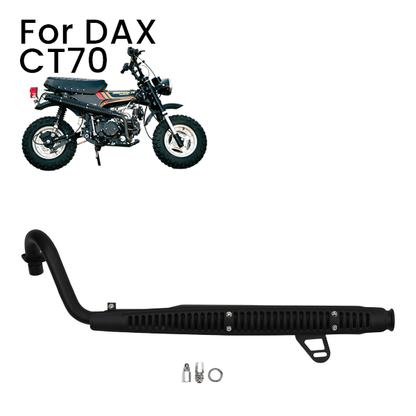 BS3501 - Carbon Performance Dx Upswept S/Steel Exhaust in Black Fit 50cc to 212cc Engines