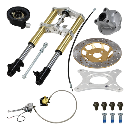 BS3597 - DX 45mm USD Gold Front Forks With Bevel Front Brake Disc