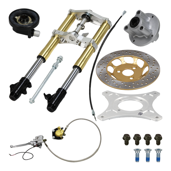 BS3597 - DX 45mm USD Gold Front Forks With Bevel Front Brake Disc