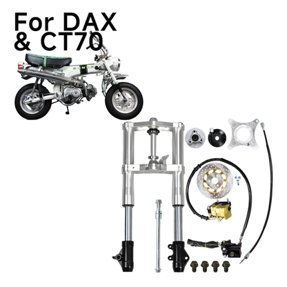BS3598 - DX 45mm USD Silver Front Forks With Bevel Front Brake Disc