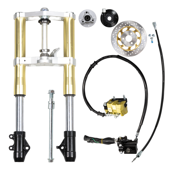 BS3599 - MUNK 45mm USD Gold Front Forks With Bevel Front Brake Disc