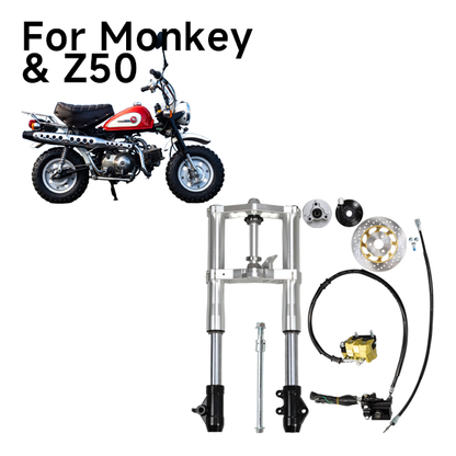 BS3600 - MUNK 45mm USD Silver Front Forks With Bevel Front Brake Disc