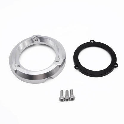 BS3722 - 4 Gear Engine Decoration Cover / Silver Exterior & Black Interior /6061 T6 CNC